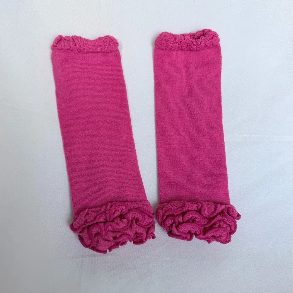 Black & White Damask Baby Tutu Onesie with Hot Pink Ruffle Leg Warmers